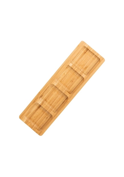 Naturalove Bambu Sunum Tabağı - 4 Bölmeli