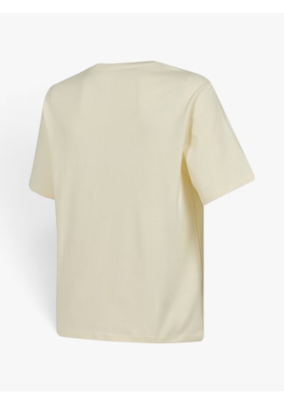 New Balance Nb Lıfestyle Men T-shırt Erkek Bej T-shirt - Mnt3647