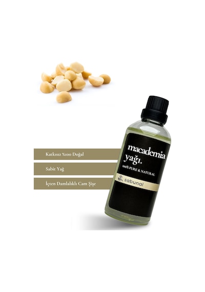 Sabunal Macadamia Yağı 100 ML - Cilt Bakım Yağı