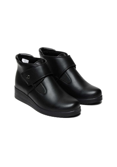 Bestello Cırtlı Poli Taban Comfort Bot 018-l303 Kadın Bot Siyah