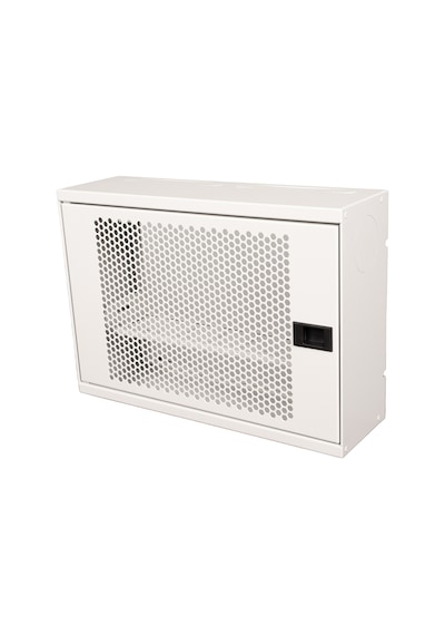 Alfafonet Ziglat 400 Serisi Wifi Box Duvar Tipi Modem Ve Wifi Kutusu 400x120x280 Mm Mat Beyaz Perfore Metal Kapak Montajlı