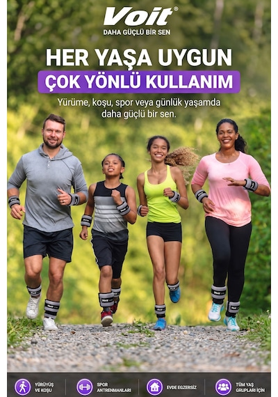 1 KG x 2 Adet Ayarlanabilir El ve Ayak Bilek Ağırlığı, Cırt Cırtlı Fitness ve Egzersiz Ağırlık Seti