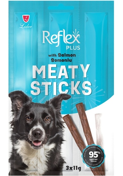 Meaty Sticks Somonlu Çubuk Köpek Ödülü 3x11 Gr