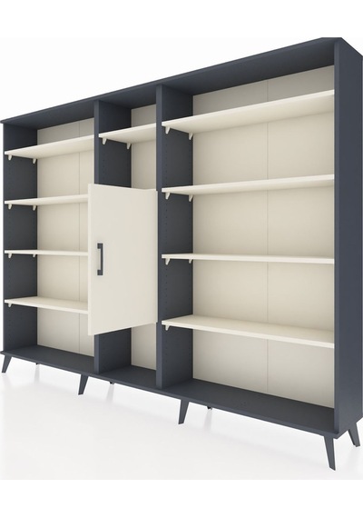 Arges Dolap 12 Raflı Tek Kapaklı 220x30x163 Antrasit-aytaşı Aytası - Antrasıt Arges Dolap 12 Raflı Tek Kapaklı 220x30x163 Antrasit-aytaşı Aytası - Antrasıt