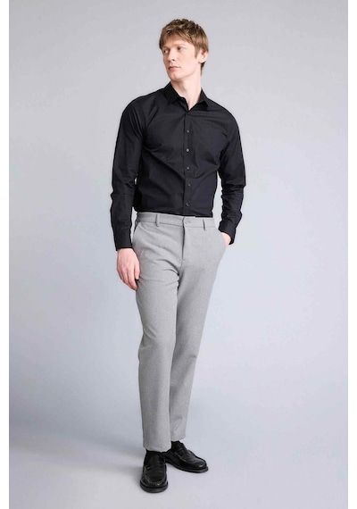Defacto Tailored Fit Düz Paça Pantolon B8577ax26spgr377 Gri-gr377