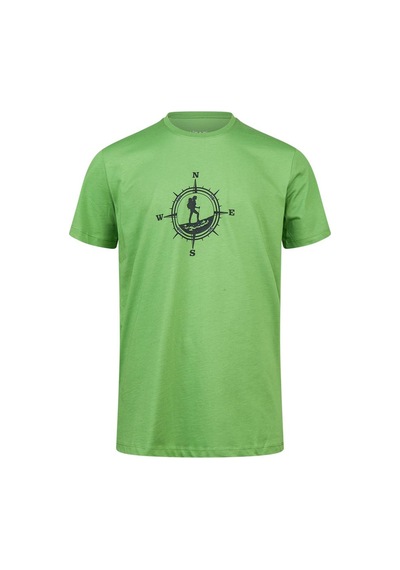 2as Alex Baskılı Erkek Sıfır Yaka T-shirt Yeşil
