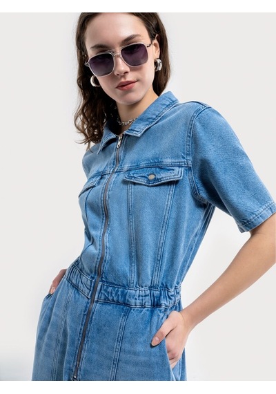 LOFT Regular Fit Kadın Tulum Lf2036037 Q1.v1 Denim