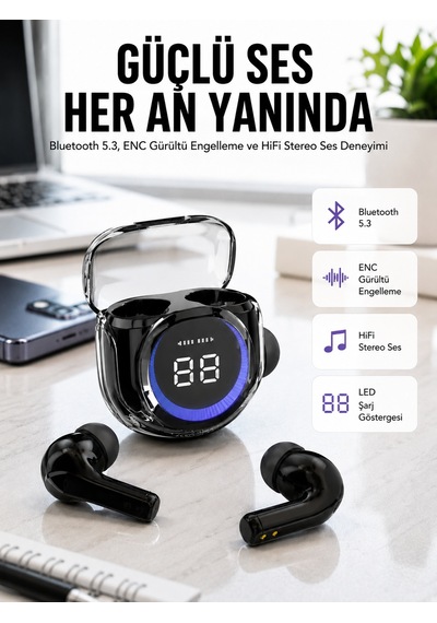 Apple Uyumlu iOS Android Plus Bluetooth Kulaklık