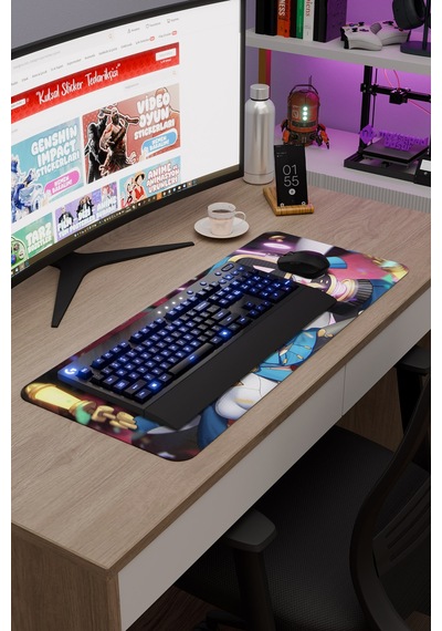 Ineffa Genshin Impact Anime Oyuncu V1 - 70x30 Xl Gaming Mouse Pad Fare Altlığı