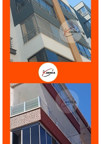 Kedi Balkon Güvenlik Filesi 1.5x19 Mt 3mm İp Kalınlığı 4x4 Gözenekli