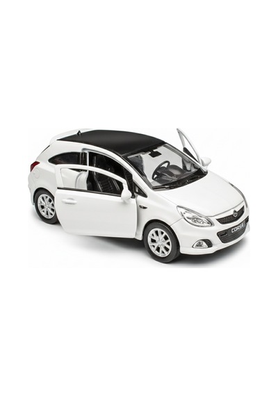 Beyaz 1:34 Ölçek Die Cast Kapıları Açılır Lisanslı Opel Corsa Opc Oyuncak Metal Model Araba Çok Renkli