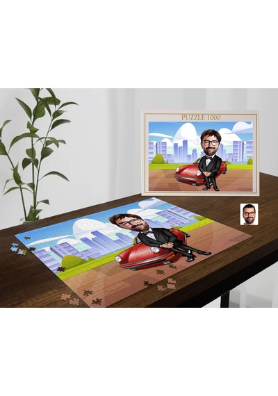 Bk Gift Kişiye Özel Baba Tasarımlı 1000 Parça Profesyonel Puzzle-9, 1000 Puzzle, Arkadaşa Hediye