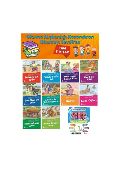 1.sınıf Okuma Alışkanlığı Kazandıran Okumayı Sevdiren Tam 11 Kitap 2