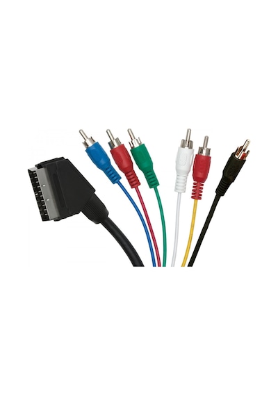 Scart To 6x Rca Kablo 1.5 Metre Adet / 1 Adet