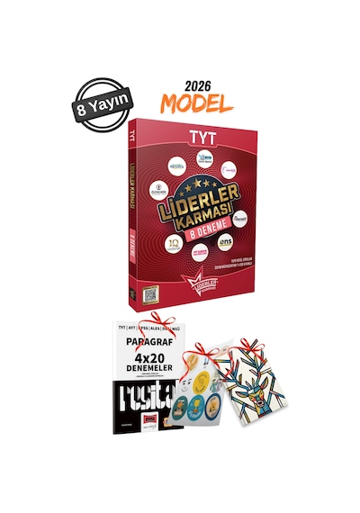 2026 Model Tyt 8 Farklı Yayın 8 Deneme Seti Paragraf Deneme Hediyeli