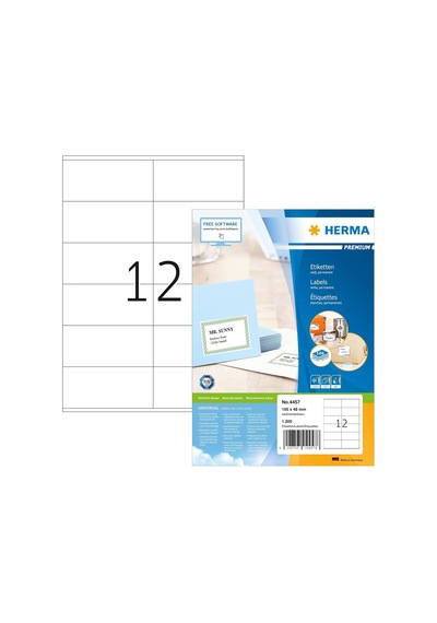 Premium Lazer Etiket A4 100 105x48 Beyaz 1