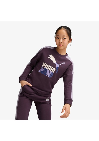 Puma T7 Crew Tr Çocuk Mor Sweatshirt Düz 626442 14896845 Puma T7 Crew Tr Çocuk Mor Sweatshirt Düz 626442 14896845