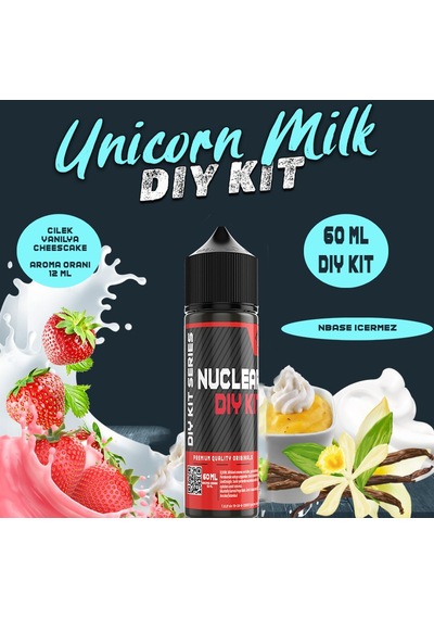 Nuclear 60 Ml Dıy Kit Cutwood Unircorn Milk Gıda Aroma 12 Ml Aroma İçerir