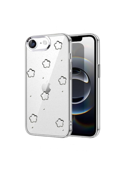 Apple Uyumlu iPhone 16e Uyumlu Fiyonk Desenli Kapak - Desen 2 Renkli