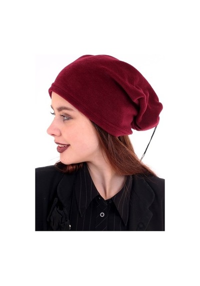 Deafox Bordo Boyunluk Polar Bere Siyah
