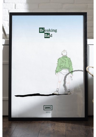 Breaking Bad Siyah Ahşap Çerçeveli Poster, Film Duvar Tablosu