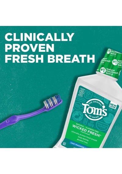 Tom's Of Maine Wicked Fresh Ağız Gargarası Cool Mountain Mint 473 Ml