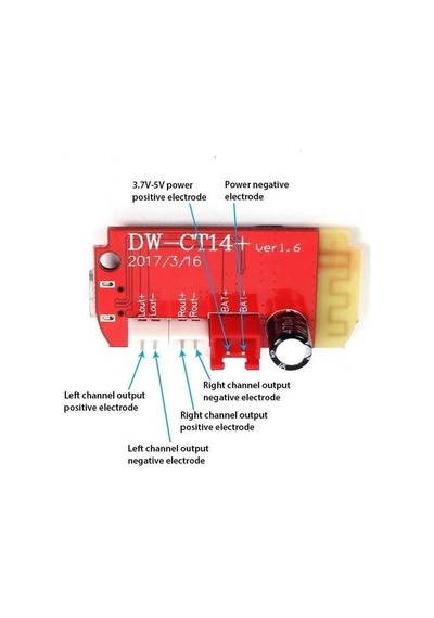 Ct14 Bluetooth Amfi Devresi 2x5w - Stereo Ses Kartı