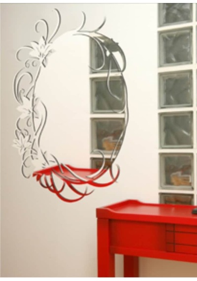 M3 Decorium Eliptik Dikey Sarmaşık Dekoratif Ayna