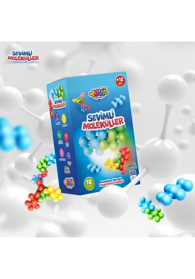 Eğitici Ve Eğlenceli Sevimli Moleküller - 18 Parça
