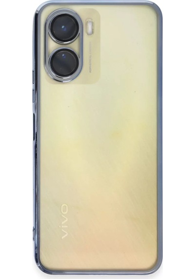 Newface Vivo Y16 Kılıf Razer Lensli Silikon - Açık Mavi