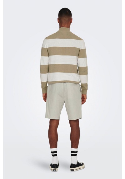 Only & Sons Only&sons Onslınus 0007 Cot Lın Sho Kahverengi Erkek Şort Kahverengi