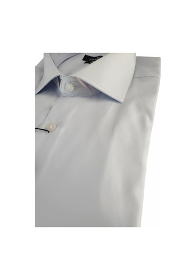 Dorss Uzun Kollu Slim Fit Basic Pamuklu Erkek Gömlek Açik Mavi
