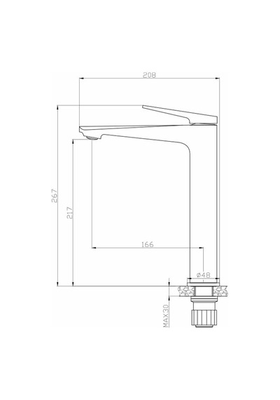 Newarc Next 984001B Çanak Tipi Lavabo Bataryası Siyah