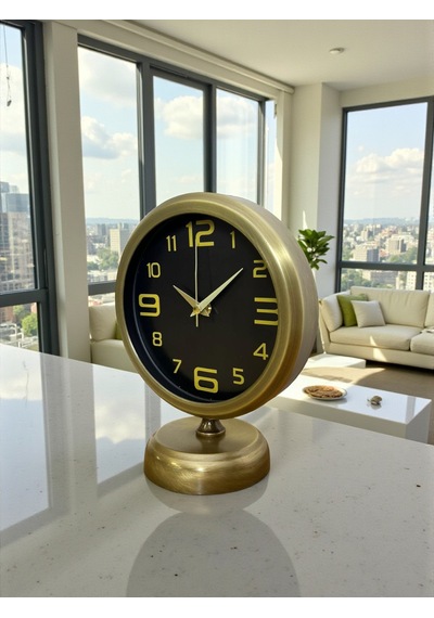 Prestij Vintage 25 X 20 Cm Metal Masa Saati Eskitme