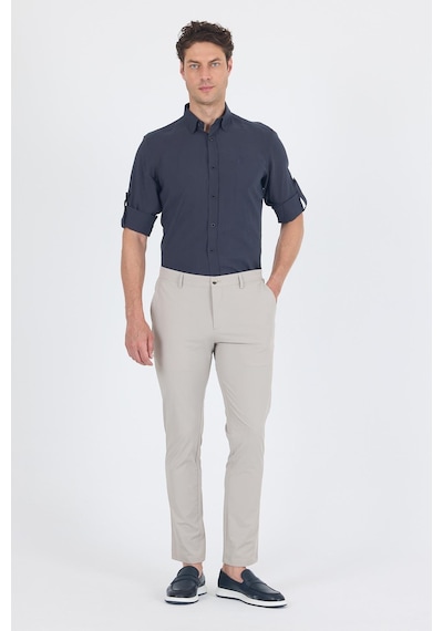İmza Taş Rengi Yandan Cepli Casual Slim Fit Pantolon 1003250164 Taş