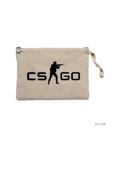 Zepplin Giyim Counter Strike Csgo Logo Clutch Astarlı Cüzdan / El Çantası
