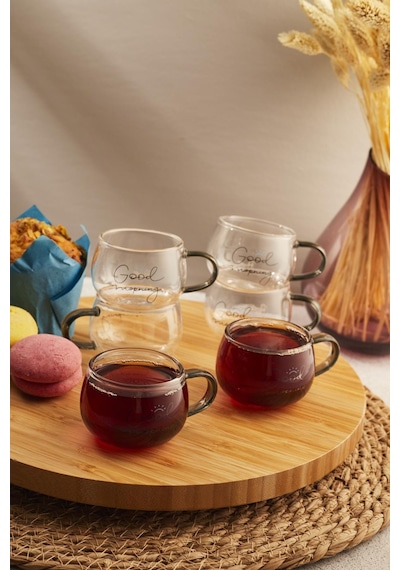 Cozy Morning 6 Lı 150ml Cam Kupa