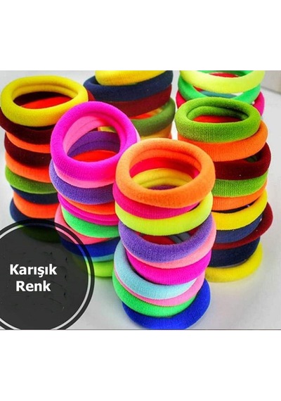 Renkli Ultra Esnek Bilek Lastik Toka 16'li Paket Çok Renkli