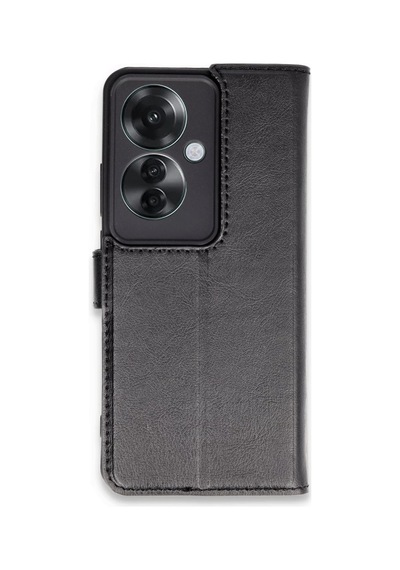 Oppo Reno 11f Uyumlu Kılıf Trend S Plus Kapaklı Kılıf - Siyah