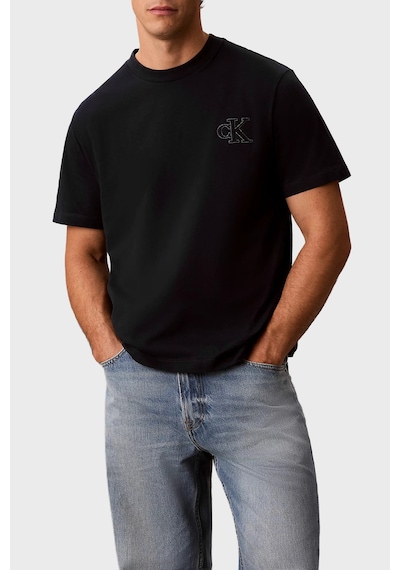 Calvin Klein % 100 Pamuk Regular Fit Bisiklet Yaka T Shirt Lv04rg220gub1 Erkek T Shirt Lv04rg220g Ub1 Siyah