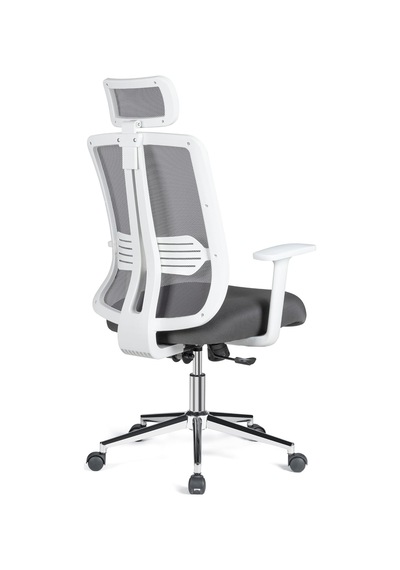 Velore X Ergonomik Ofis Koltuğu, Fileli, Metal Ayaklı, Beyaz Renk, Çalışma Koltuğu Çok Renkli