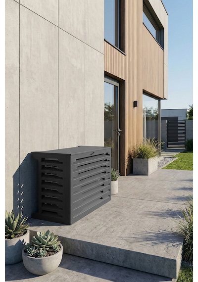 Klima Motoru/dış Ünite Gizleme/koruma Kafesi Xl 120x62x150 H Stage Antrasit