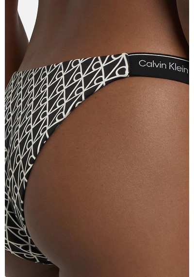 Calvin Klein Logolu Bikini Altı Lv00q6120632n Bayan Bikini Altı Lv00q61206 32n Siyah-beyaz