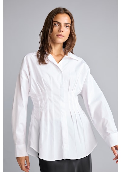 Defacto %100 Pamuk Fıtted Poplin Gömlek G8610ax26auwt34 Beyaz-wt34