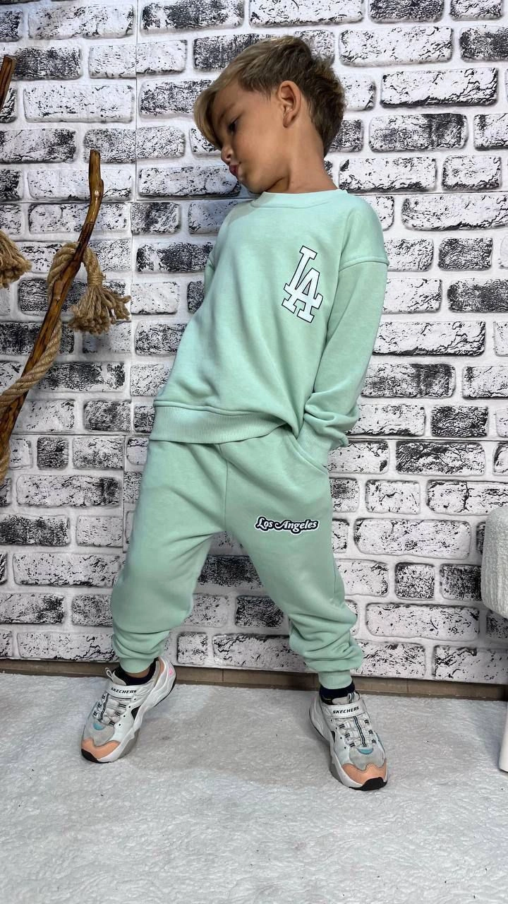 Cg Kids Los Angels Mint Yeşil Erkek Eşofman Takımı Mint Yeşili