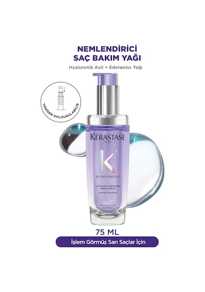 Blond Absolu L'huile Cicagloss Sarı Saçlar Için Saç Bakım Yağı 75