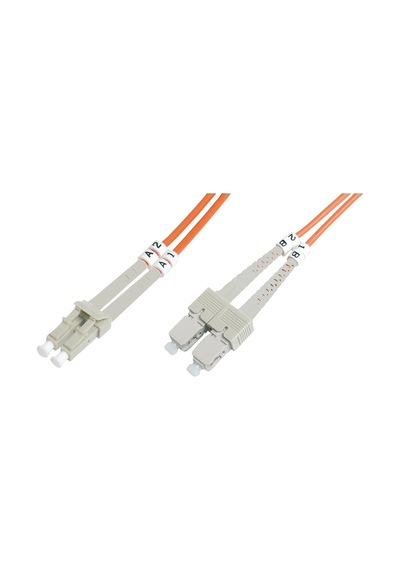 Beek Lc-sc Fiber Optik Patch Kablo, Multimode Om 1 62.5/125 Duplex, 3.0mm, Lszh, 2 Metre-18783