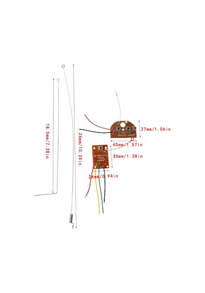 Ece 2CH 27MHz RC Araba Robot İçin Uzaktan Kumanda Verici & Alıcı Modülü Anten Ece 2CH 27MHz RC Araba Robot İçin Uzaktan Kumanda Verici & Alıcı Modülü Anten
