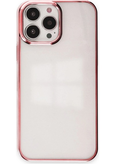 Apple Uyumlu iPhone 13 Pro Max Kılıf Element Silikon Pembe\