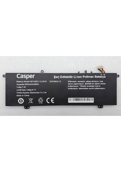 Casper X600 Batarya Aec4563113-2s1p 5000 Mah/38wh